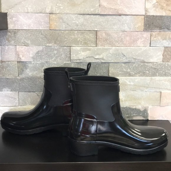 Hunter Refined Low Heel Biker Rain Boot - Picture 12 of 14